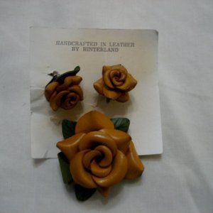 VINTAGE HINTERLAND 2PC LEATHER SET NWT